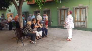 Usuarios del centro de mayores de Telde (Foto TA)