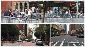 Avenidas de Nueva York controladas por la Policía (Foto Ángeles Electra Hernández)