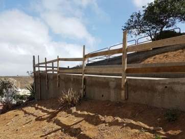 Imagen de la rampa a medio hacer (Foto TA)