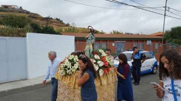 La procesión tuvo lugar después de la misa (Foto TA)
