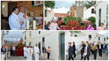 Diferentes momentos de la procesión (Foto TA)