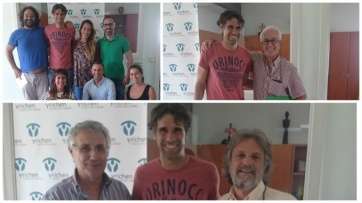 Valerón con usuarios y personal de Yrichen (Foto TA)