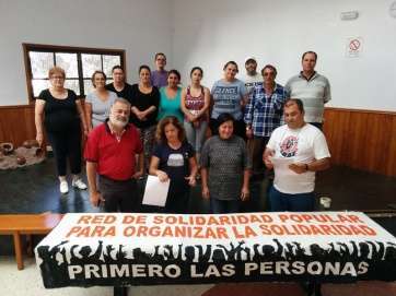 Varios miembros de la RSP de Jinámar, hoy (Foto TA)