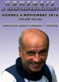 Cartel del homenaje (Foto TA)