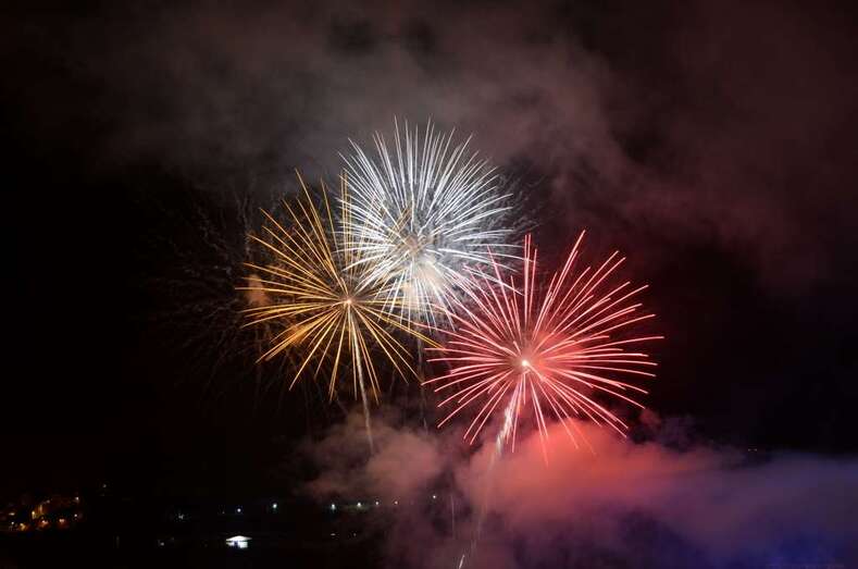 Bello espectáculo pirotécnico (Foto Francisco Javier Santana)