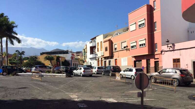 Panorámica de la rotonda de El Chorrillo y de la calle de León y Castillo (Foto Claudio Sánchez)
