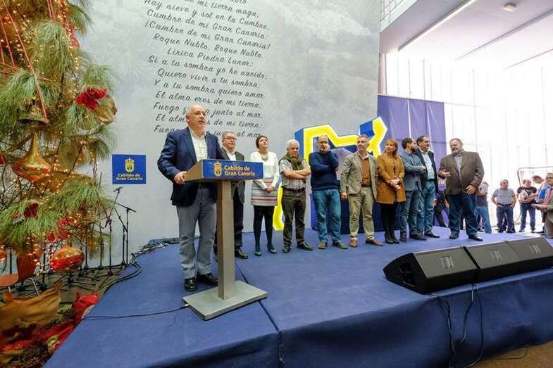 Momento del brindis navideño (Foto TA)