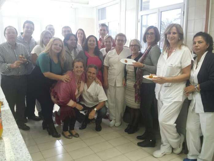 Miembros del equipo humano del CAE de Telde (Foto TA)