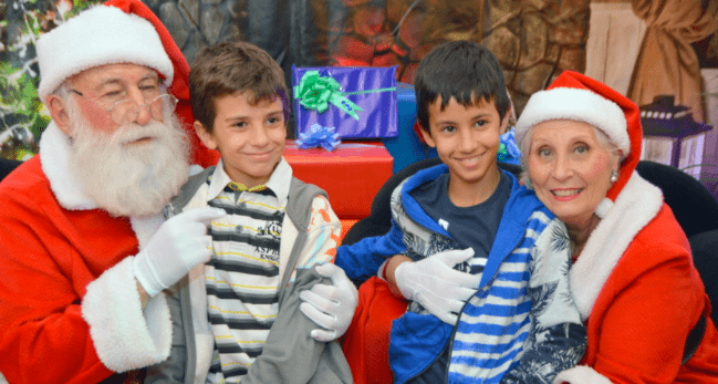 Papá Noel con niños de Telde (Foto TA)