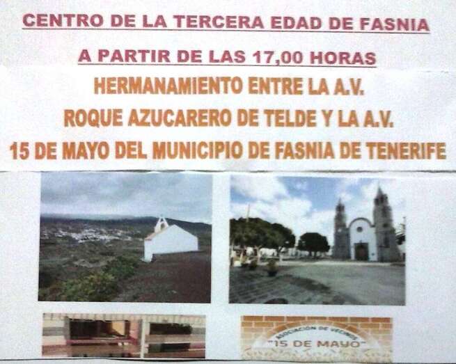 Cartel del hermanamiento (Foto TA)