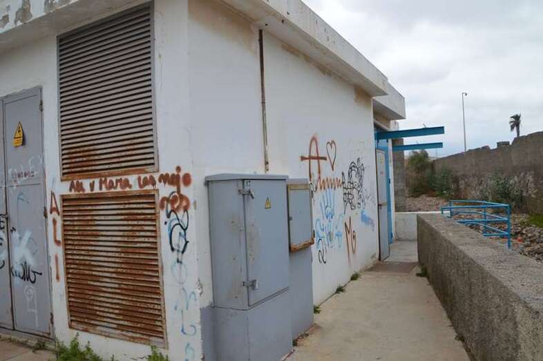 Torreón de luz en Salinetas (Foto TA)