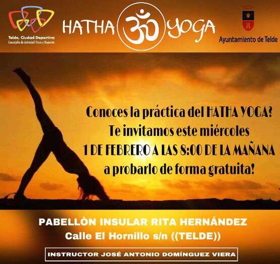 Cartel promocional de la sesión de yoga (Foto TA)