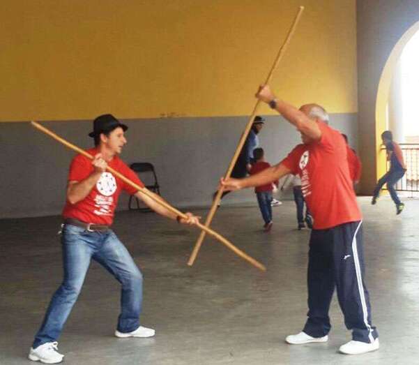Exhibición del juego el pasado domingo en Tenteniguada (Foto TA)