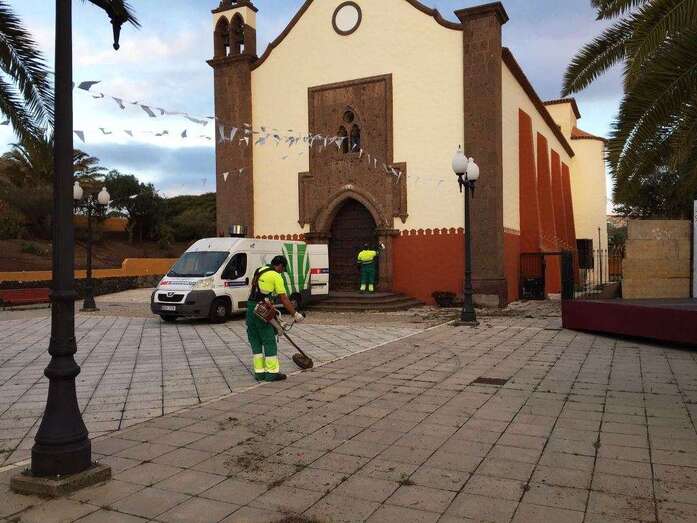 Trabajos de adecentamiento en Tara (Foto TA)