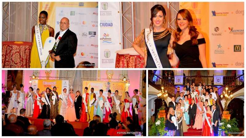 En las fotos superiores las candidatas de Alcampo y Clínicas Aesthetic y abajo todas las aspirantes (Foto Antonio Alí)