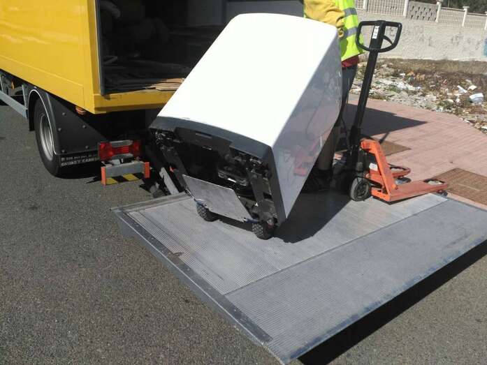 DHL ordenó este martes la retirada de la lavadora (Foto TA)