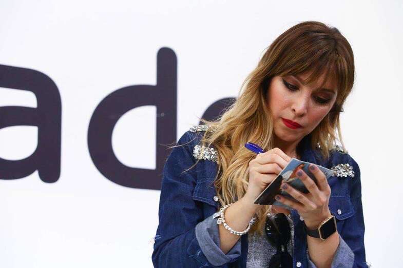 Gisela, el pasado miércoles en el CC El Mirador (Foto TA)