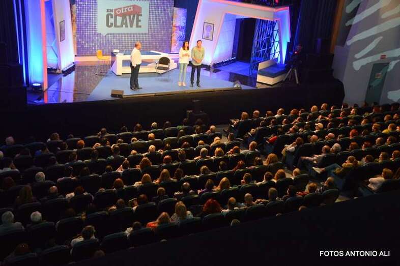 Imagen de la grabación del programa En otra clave en Telde (Foto Antonio Alí)