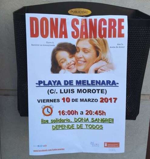 Carteles colocados por el ICHH en la zona de Melenara (Foto TA)