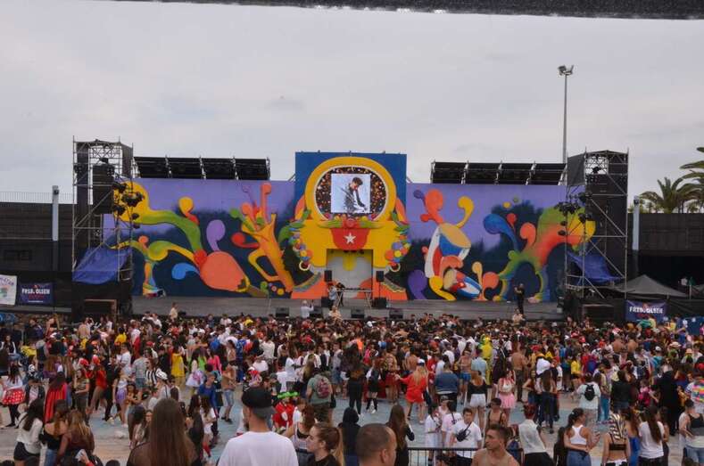 Un gentío se dio cita en el auditorio del parque urbano de San Juan (Foto Francisco Javier Santana)