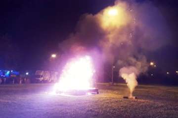 Quema de la sardina y gran mogollón en el auditorio del parque urbano de San Juan (Foto TA)