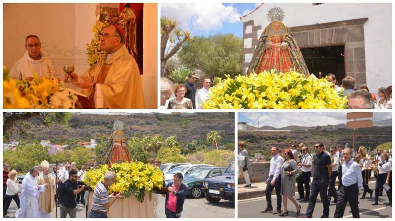 Diferentes momentos de los actos religiosos de este domingo en La Herradura (Foto Francisco Javier Santana)