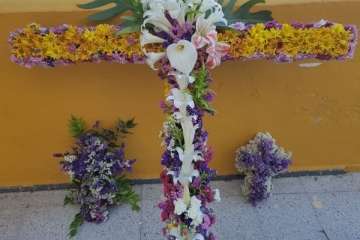 Enramado de la Cruz en La Breña (Foto TA)