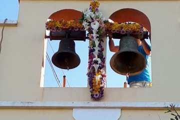 Enramado de la Cruz en La Breña (Foto TA)