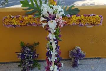 Enramado de la Cruz en La Breña (Foto TA)