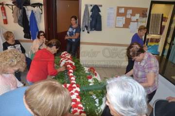 Enramado de la Cruz en El Roque Azucarero de Telde (Foto Francisco Javier Santana)