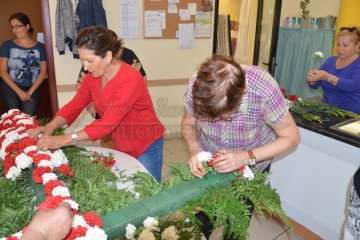Enramado de la Cruz en El Roque Azucarero de Telde (Foto Francisco Javier Santana)