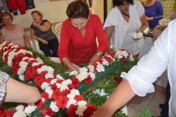 Enramado de la Cruz en El Roque Azucarero de Telde (Foto Francisco Javier Santana)