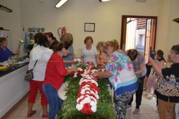 Enramado de la Cruz en El Roque Azucarero de Telde (Foto Francisco Javier Santana)
