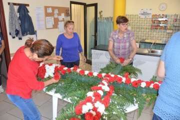 Enramado de la Cruz en El Roque Azucarero de Telde (Foto Francisco Javier Santana)