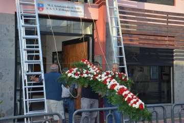 Enramado de la Cruz en El Roque Azucarero de Telde (Foto Francisco Javier Santana)