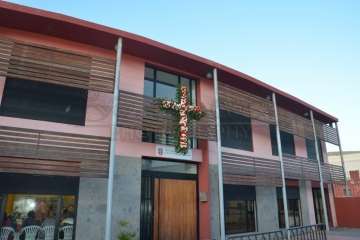 Enramado de la Cruz en El Roque Azucarero de Telde (Foto Francisco Javier Santana)