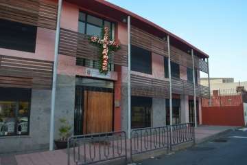 Enramado de la Cruz en El Roque Azucarero de Telde (Foto Francisco Javier Santana)