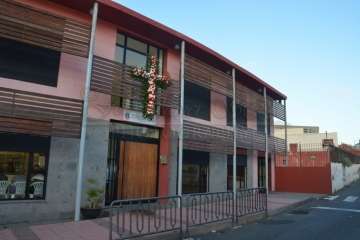 Enramado de la Cruz en El Roque Azucarero de Telde (Foto Francisco Javier Santana)