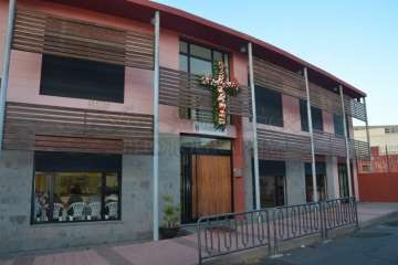 Enramado de la Cruz en El Roque Azucarero de Telde (Foto Francisco Javier Santana)