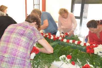 Enramado de la Cruz en El Roque Azucarero de Telde (Foto Francisco Javier Santana)