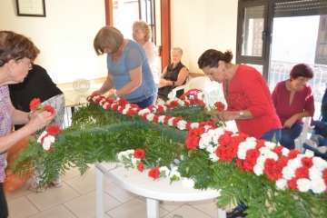 Enramado de la Cruz en El Roque Azucarero de Telde (Foto Francisco Javier Santana)