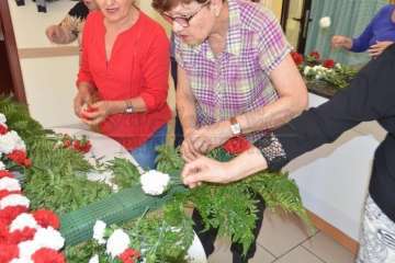 Enramado de la Cruz en El Roque Azucarero de Telde (Foto Francisco Javier Santana)