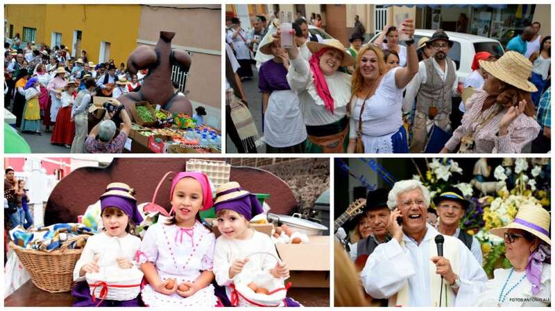 Diferentes momentos de la romería (Foto Antonio Alí)