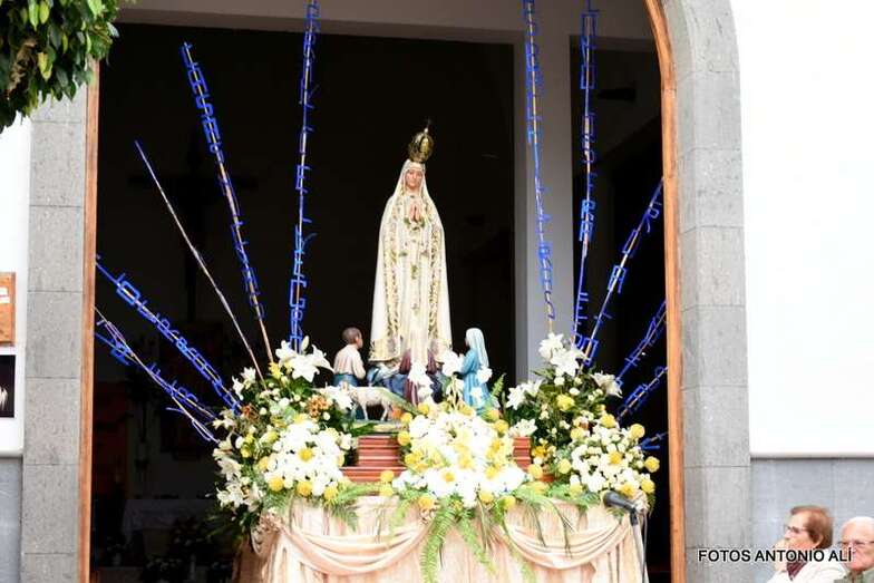 Imagen de la patrona de El Calero (Foto Antonio Alí)