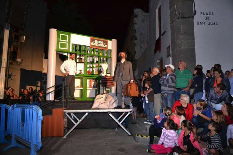 Imagen del espectáculo teatral que ya se representó en 2014 para la víspera de San Juan (Foto TA)