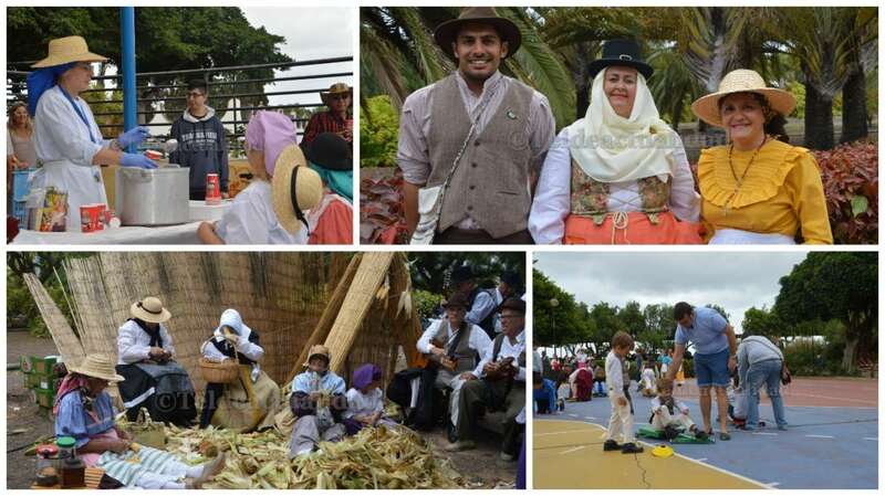 La fiesta canaria se celebró en el parque urbano de San Juan (Foto TA)