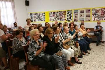 Charla del cronista de Telde en El Calero (Foto TA)