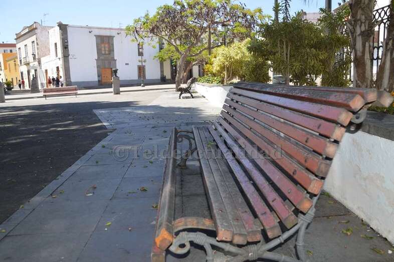 Estado de uno de los bancos (Foto TA)