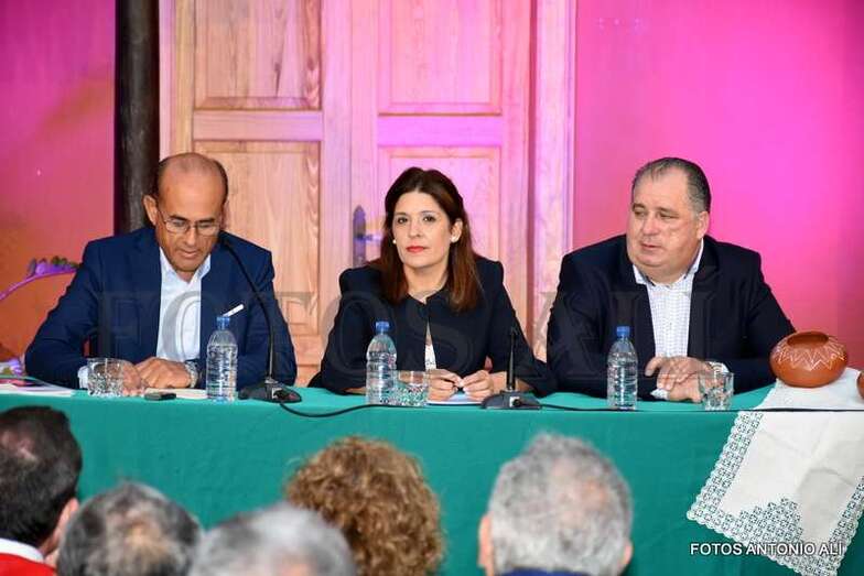 Mome de la lectura del pregón, esta noche en la Casa Condal (Foto Antonio Alí)