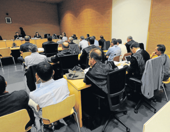 Imagen de la sesión del juicio celebrada ayer martes en el Palacio de Justicia de la capital grancanaria (Foto Gerardo Montesdeoca / C7)